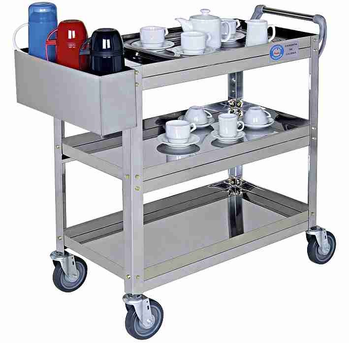 CARRO SERVICIO CON PORTA BOTELLAS